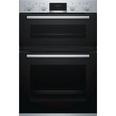Bosch MBS533BS0B Red Display Main Built-In Double Oven 5 Functions 2 Piece Slim Pans Ecoclean Back. 
