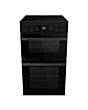 Hisense HDCEC5C10B Double Oven Electric Cooker 50cm Black