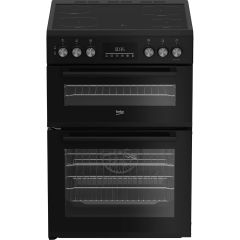 BEKO EDC6731K 60cm Double Oven Electric Cooker