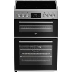BEKO EDC6731S 60cm Double Oven Electric Cooker