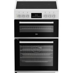 BEKO EDC6731W 60cm Double Oven Electric Cooker