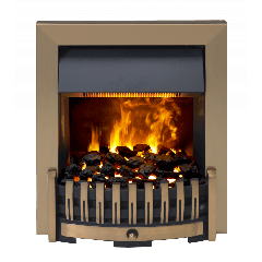 DIMPLEX DNV20AB Danville Antique Brass Fnish Inset Fire with Opti-myst flame
