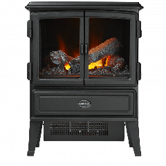 DIMPLEX OKT20 Oakhurst Black stove with Opti-myst flame + smoke effect, remote