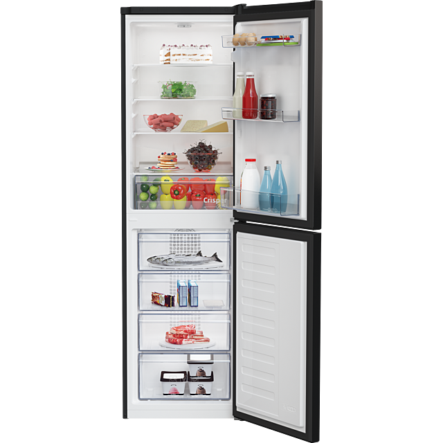 BEKO CCFM4582B Black Frost Free Fridge Freezer