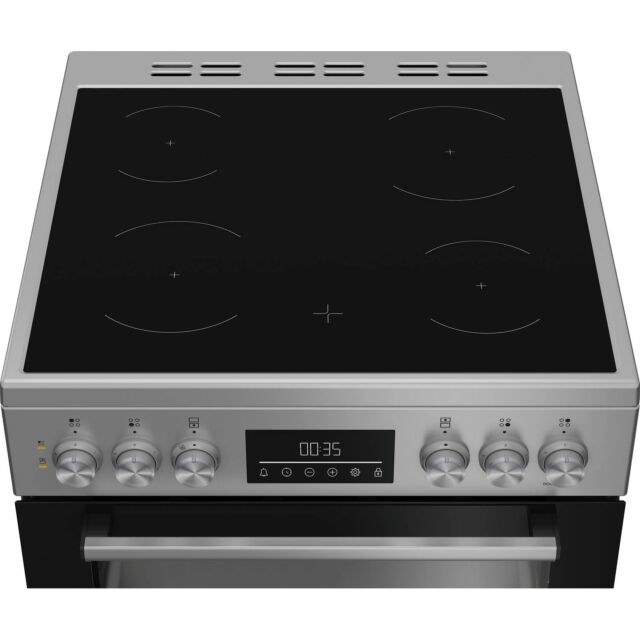 BEKO EDC6731S 60cm Double Oven Electric Cooker