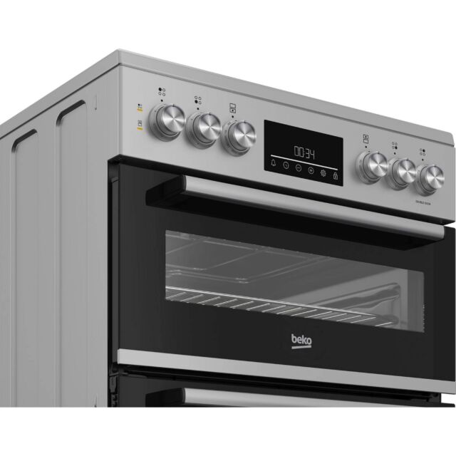 BEKO EDC6731S 60cm Double Oven Electric Cooker