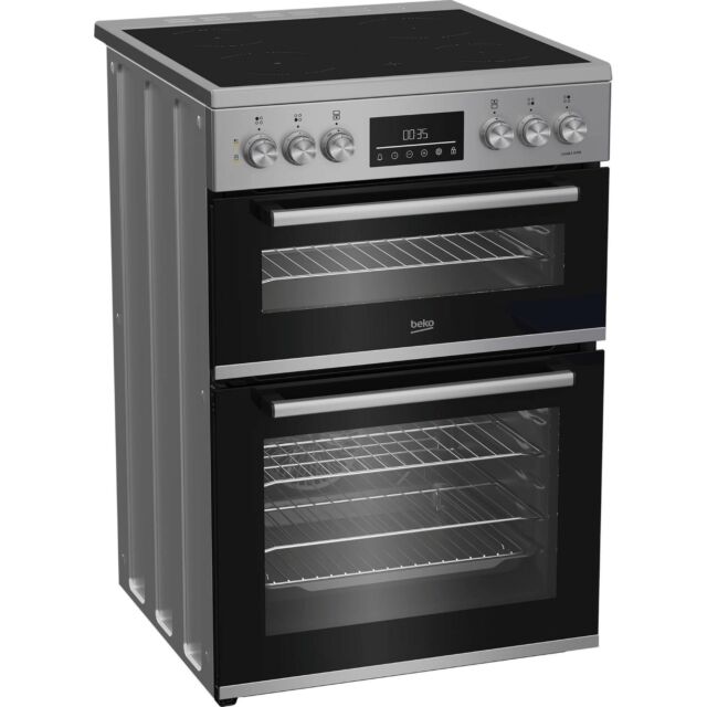 BEKO EDC6731S 60cm Double Oven Electric Cooker