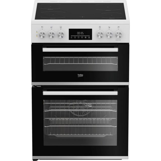 BEKO EDC6731W 60cm Double Oven Electric Cooker
