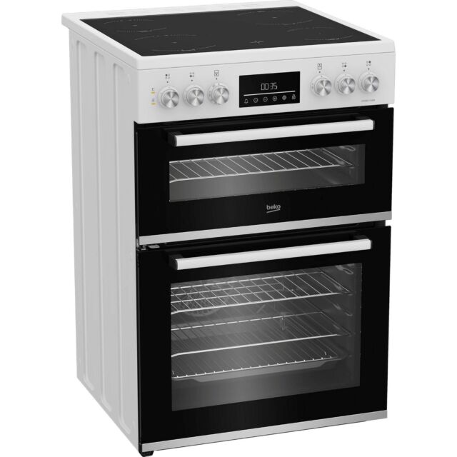 BEKO EDC6731W 60cm Double Oven Electric Cooker