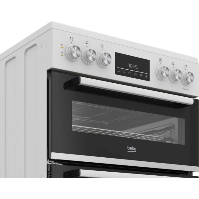 BEKO EDC6731W 60cm Double Oven Electric Cooker