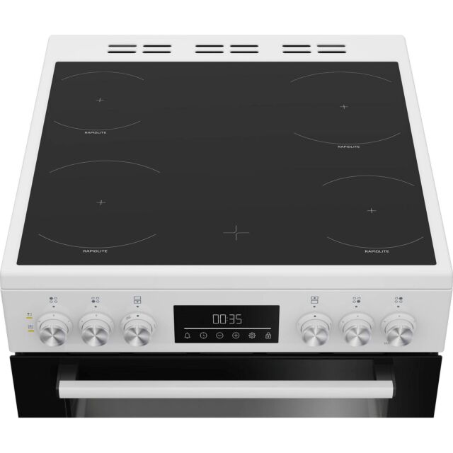 BEKO EDC6731W 60cm Double Oven Electric Cooker