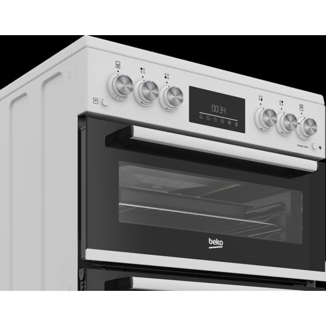 BEKO EDG6231W 60cm Gas Double Oven Cooker