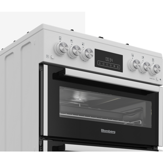 BLOMBERG GGRN655W 60cm Double Oven Gas Cooker