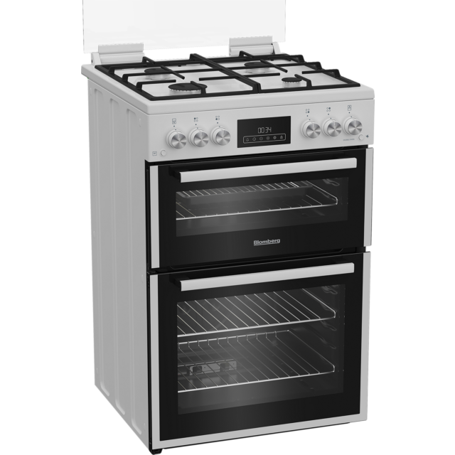 BLOMBERG GGRN655W 60cm Double Oven Gas Cooker