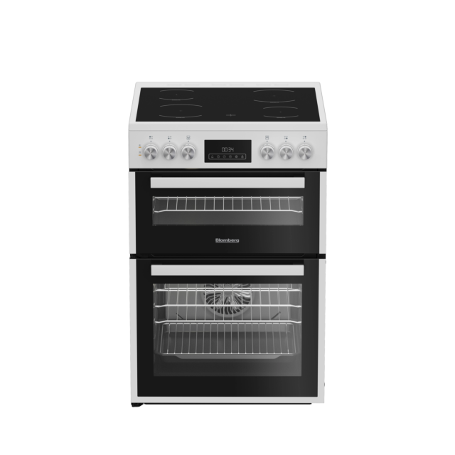 BLOMBERG HKRN651W 60cm Double Oven Electric Cooker