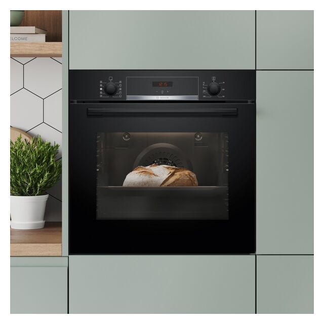 BOSCH HQA534BB3B Single Black Oven