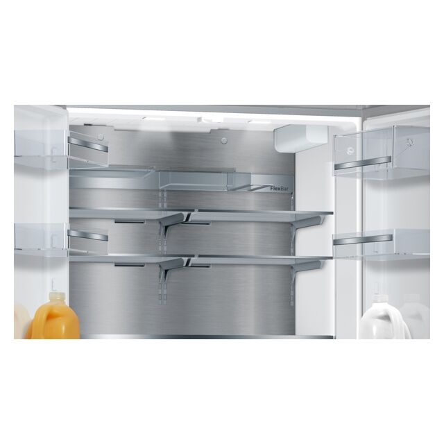 BOSCH KFF96PIEP Multi Door American Fridge Freezer Stainless Steel