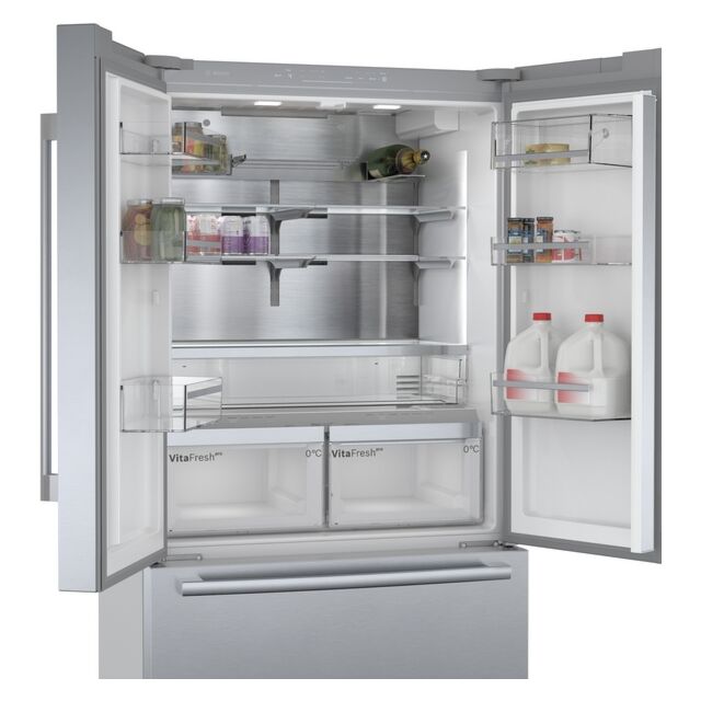 BOSCH KFF96PIEP Multi Door American Fridge Freezer Stainless Steel