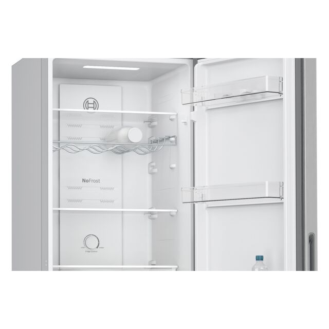 BOSCH KGN27NLEAG 55cm Silver Fridge Freezer