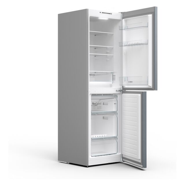 BOSCH KGN34NLEAG 60cm Fridge Freezer in Silver
