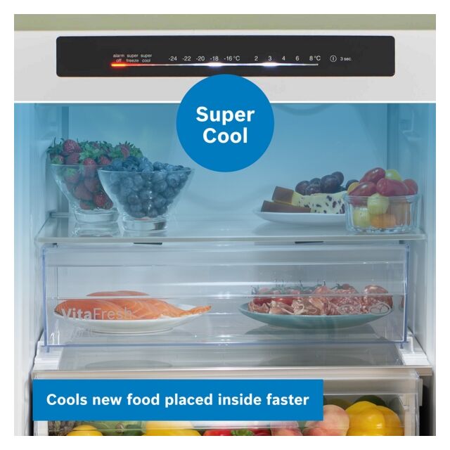BOSCH KGN362LDFG 60cm Fridge Freezer Inox Look