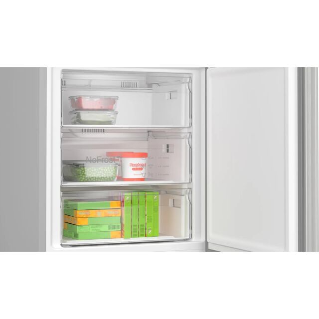 Bosch KGN492LDFG 70cm 70/30 Frost Free Fridge Freezer - Stainless Steel