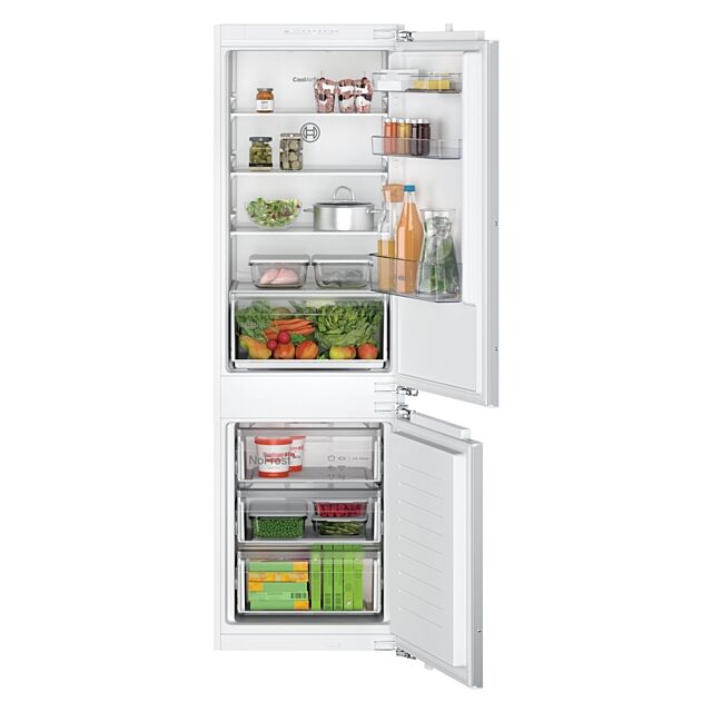 BOSCH KIN86NFE0G Built-In 70/30 Fridge Freezer Fixed Hinge