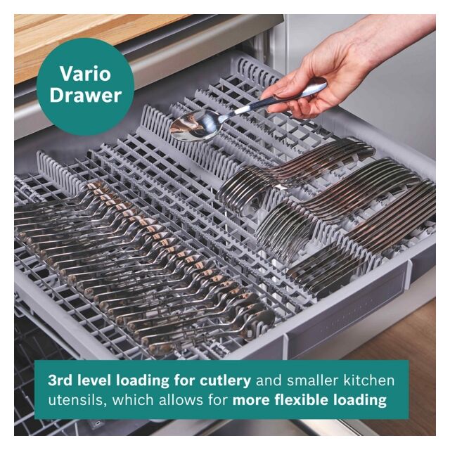 BOSCH SMH4HVX14G Built In Dishwasher With Vario Drawer