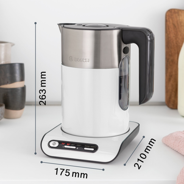 Bosch TWK8631GB 1.5 Litres Jug Kettle - White
