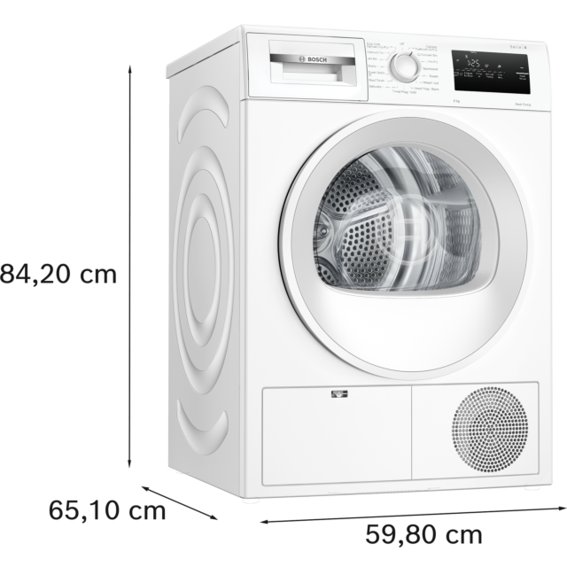 BOSCH WTH85225GB 8kg Heat Pump Tumble Dryer