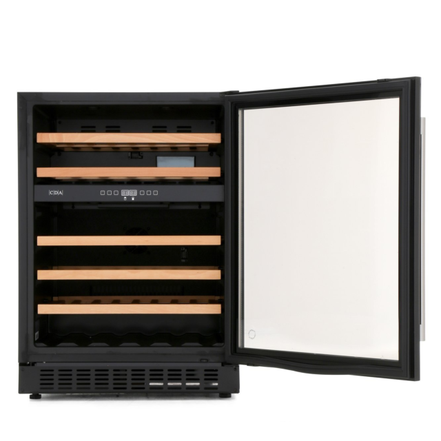 CDA FWC604BL Undercounter Wine Cooler - Black