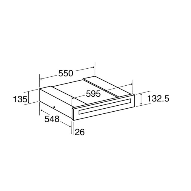 CDA VW153BL Warming Drawer in Black