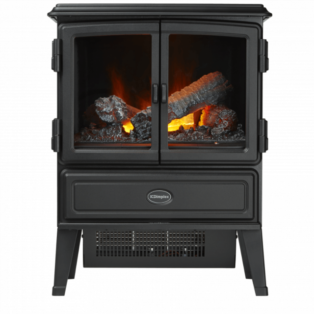 DIMPLEX OKT20 Oakhurst Black stove with Opti-myst flame + smoke effect, remote