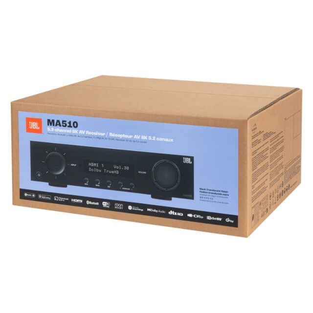 JBL MA510 Black 5.2 Channel 8K AV Receiver