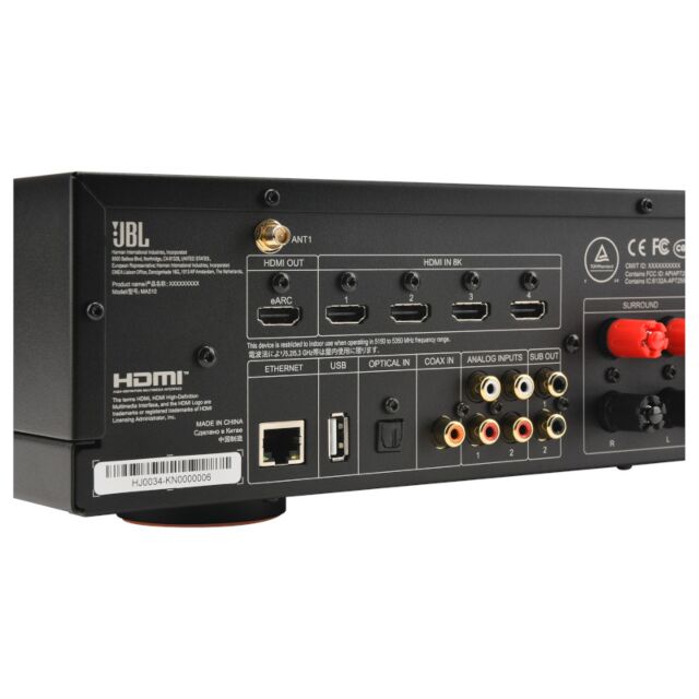 JBL MA510 Black 5.2 Channel 8K AV Receiver