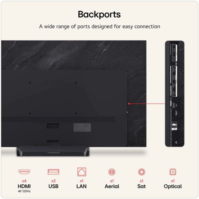 LG OLED77C66LB C6 77 Inch OLED evo AI 4K Smart TV