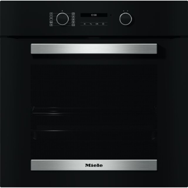 Miele H 2465 BP Pyrolytic Single Oven – Obsidian Black