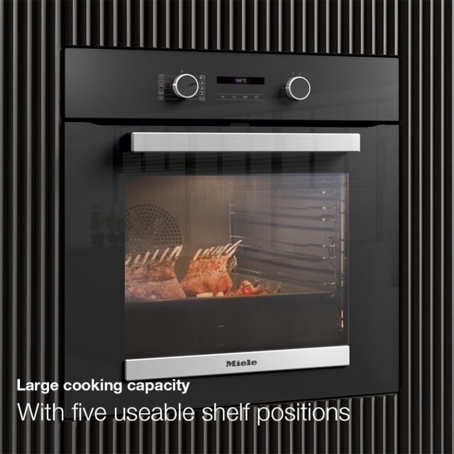 Miele H 2465 BP Pyrolytic Single Oven – Obsidian Black