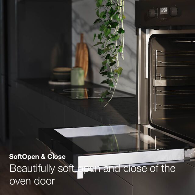Miele H 2465 BP Pyrolytic Single Oven – Obsidian Black