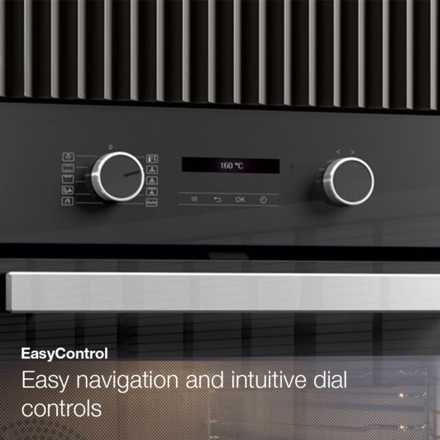 Miele H 2465 BP Pyrolytic Single Oven – Obsidian Black