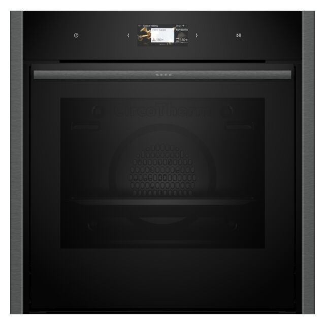 NEFF B64CS71G0B N90 Slide & Hide Pyrolytic Oven Graphite Grey