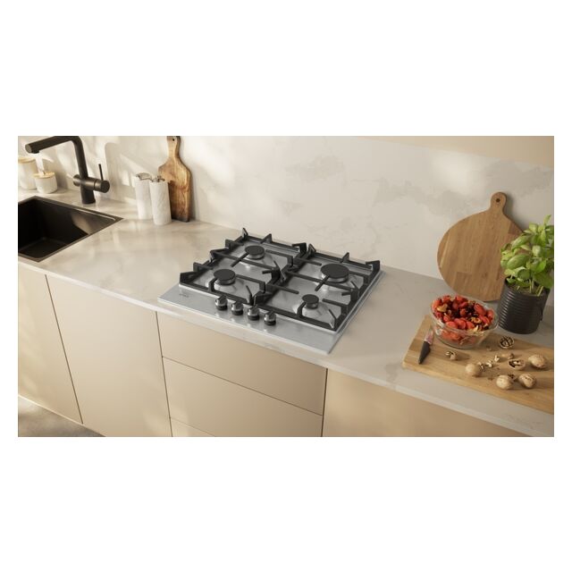 NEFF T26CIP8N0 60cm Gas Hob in Stainless Steel