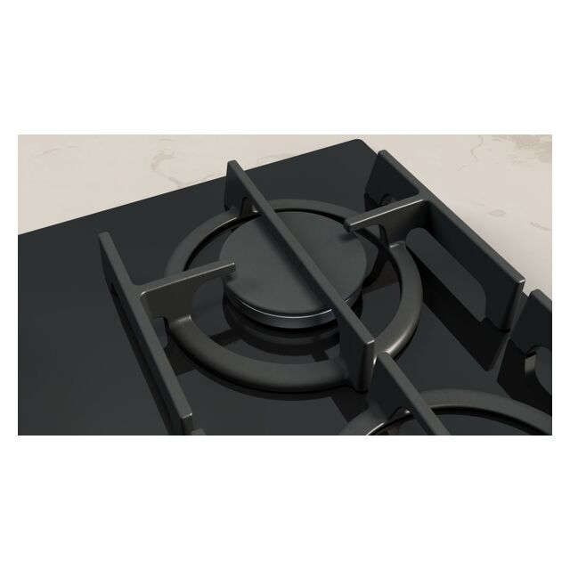 NEFF T26PIP4S0 60cm Gas Hob in Black Glass