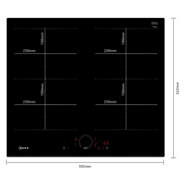 NEFF T66FHX4L0 60cm Flex Induction Hob