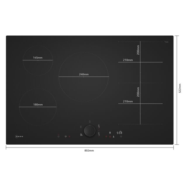 NEFF T68NUV4A0 80cm Induction Hob