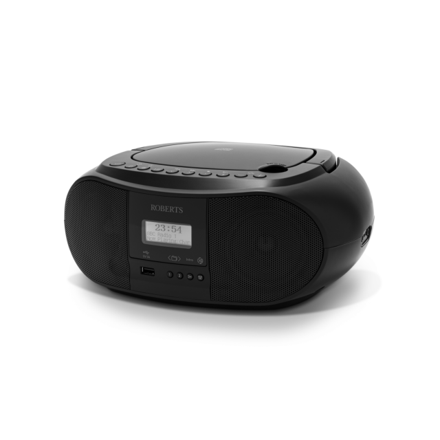 Roberts ZOOMBOX4BK DAB+/FM CD Bluetooth Boombox Black
