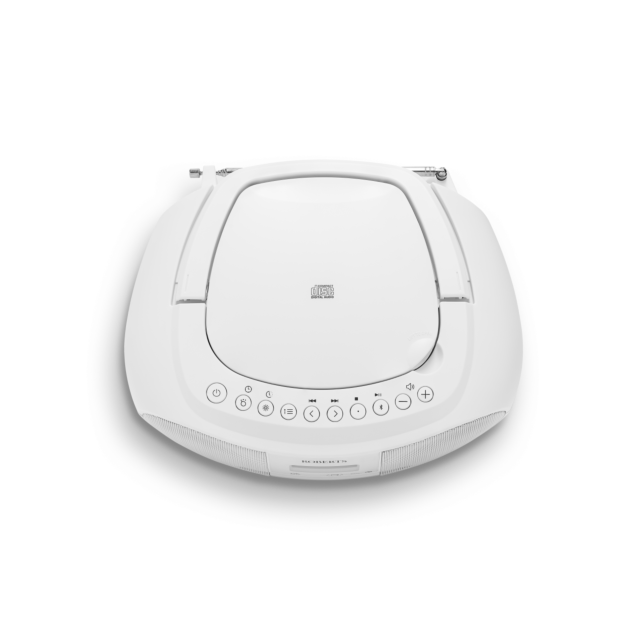 Roberts ZOOMBOX4W DAB+/FM CD Bluetooth Boombox White