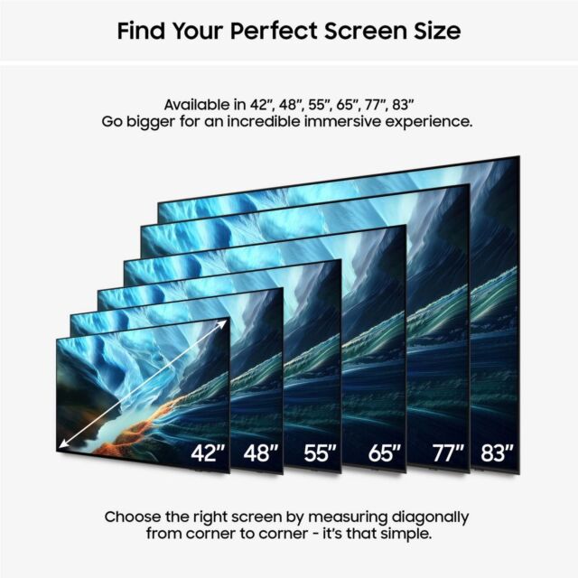 SAMSUNG QE48S90HAEXXU 48 Inch OLED Glare Free TV