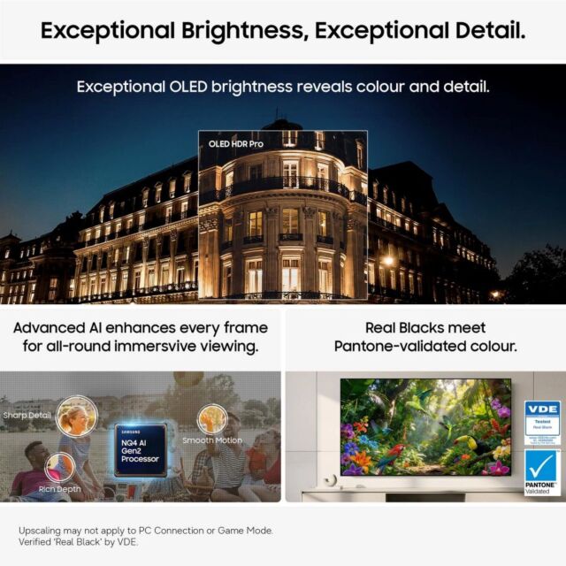 Samsung QE77S95HFTXXU 77 Inch 4K OLED AI Smart TV