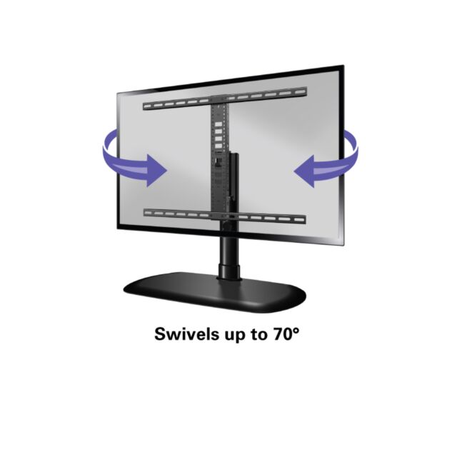 SANUS FTVS1-B2 TV Pedestal Swivel Stand For 32-65 Inch upto 27Kg